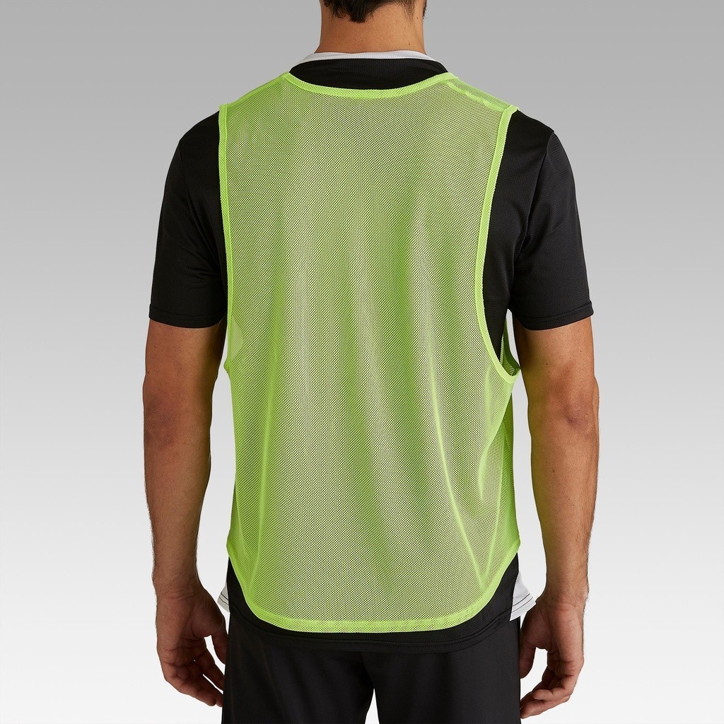 Mô tả Áo bib tập luyện cho người lớn vàng dạ quang DECATHLON kipsta mã 8526946 - 4