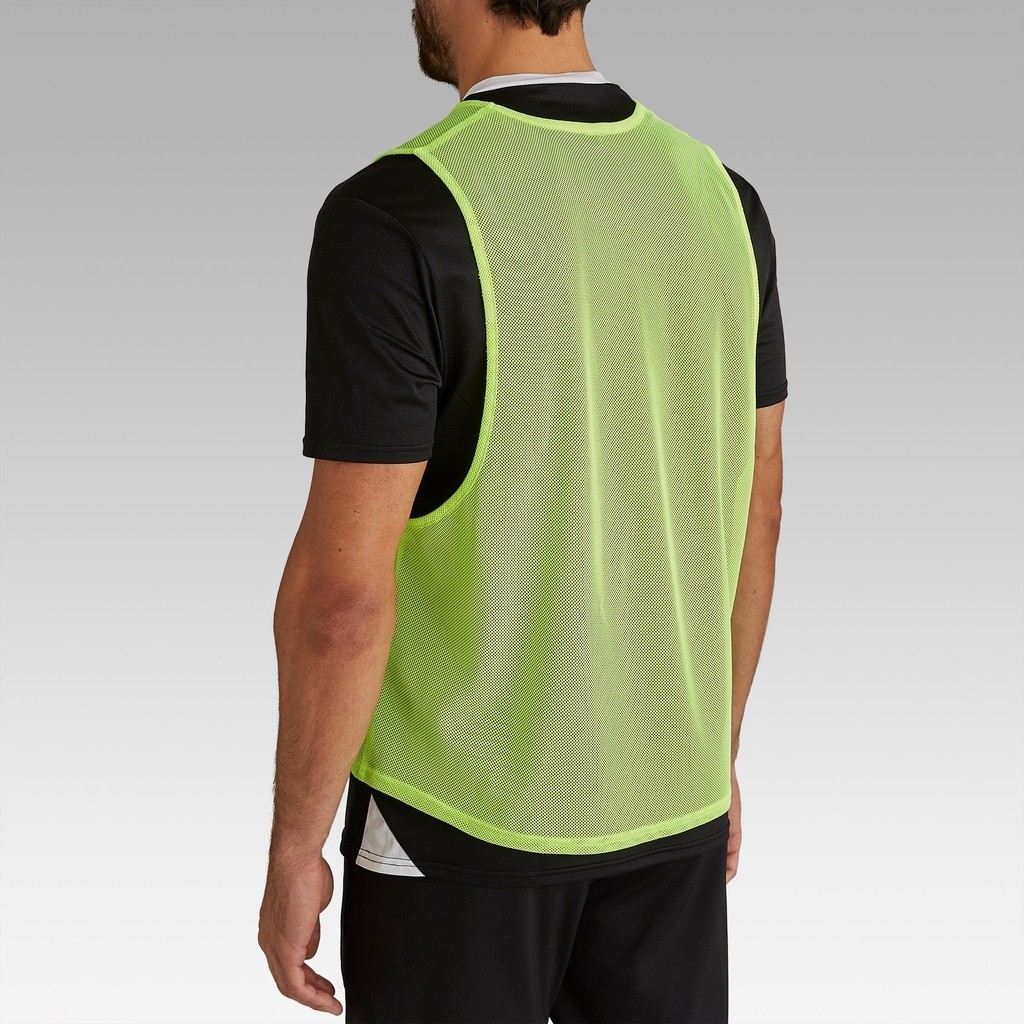 Mô tả Áo bib tập luyện cho người lớn vàng dạ quang DECATHLON kipsta mã 8526946 - 5