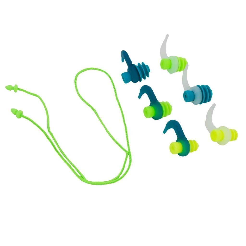 Mô tả Nút bịt tai silicon 3 cỡ kèm dây và móc nhiều màu DECATHLON NABAIJI mã 8501732 - 3