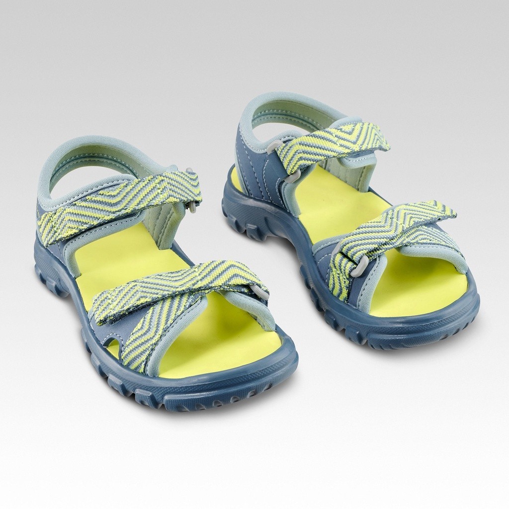 Mô tả Giày sandal leo núi dã ngoại mh100 cho trẻ em màu xanh nỏn chuối DECATHLON quechua mã 8595700 - 4