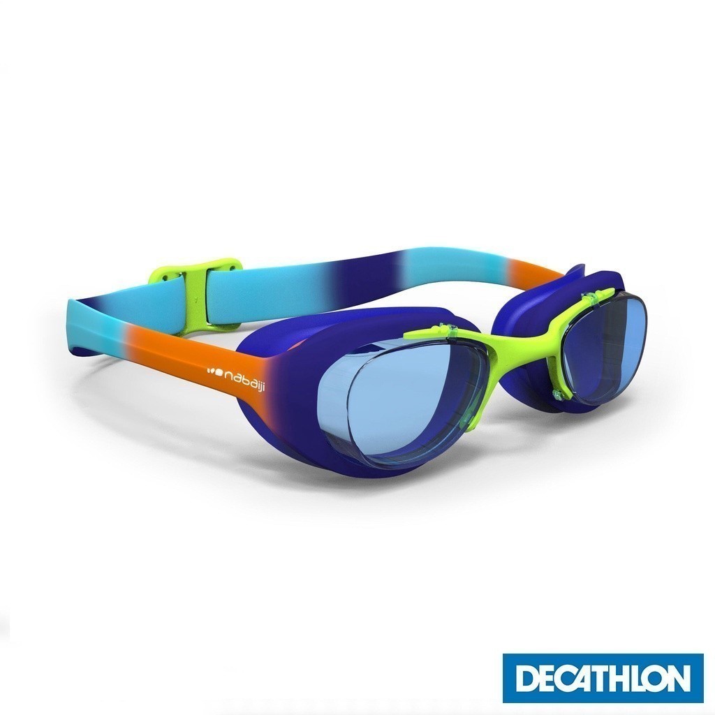 Mô tả Kính bơi xbase 100 print cỡ s cam xanh dương DECATHLON NABAIJI mã 8501800 - 1