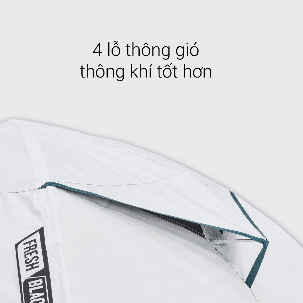 Mô tả Lều dã ngoại mh100 fresh & black cho 3 người trắng DECATHLON quechua mã 8576111 - 5