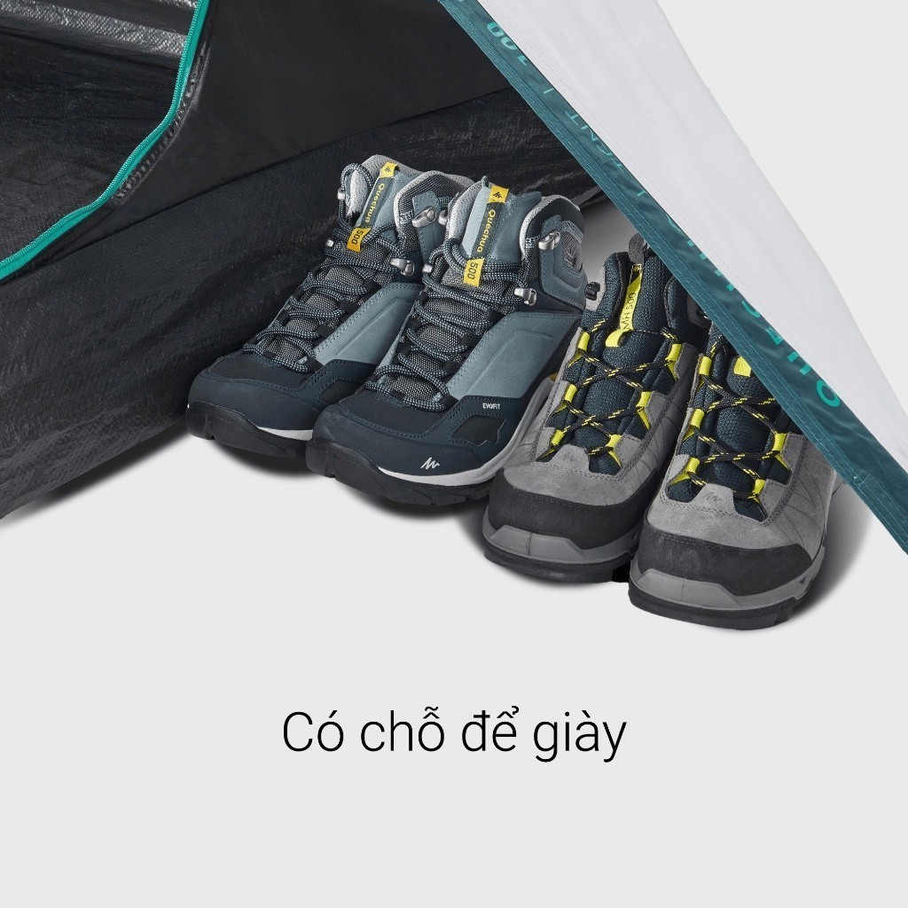 Mô tả Lều dã ngoại mh100 fresh & black cho 3 người trắng DECATHLON quechua mã 8576111 - 6