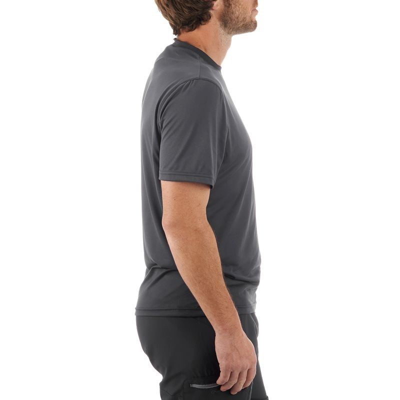 Mô tả Áo thun ngắn tay leo núi dã ngoại techfresh 50 cho nam xám sẫm DECATHLON quechua mã 8316244 - 5