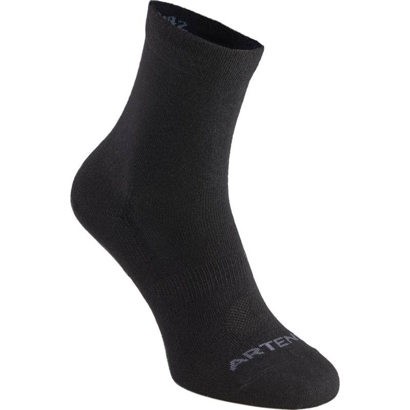 Mô tả Tất vớ thể thao cổ cao rs160 đen gói 3 đôi DECATHLON artengo mã 8395032 - 3