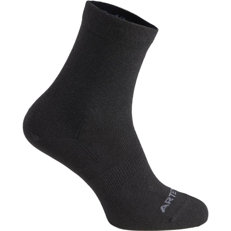Mô tả Tất vớ thể thao cổ cao rs160 đen gói 3 đôi DECATHLON artengo mã 8395032 - 6