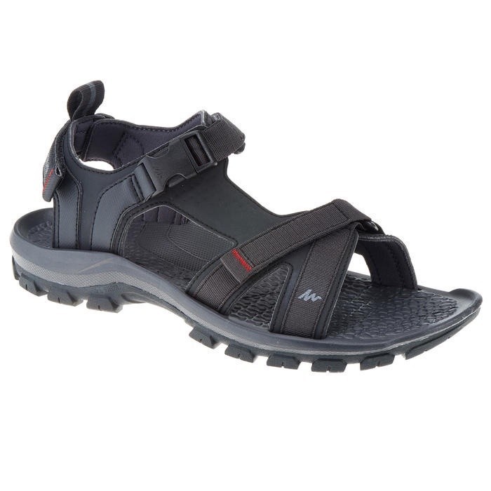 Mô tả Sandal leo núi dã ngoại arpenaz 100 cho nam đen DECATHLON quechua mã 8357753 - 1