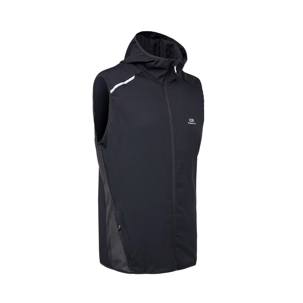 Mô tả Áo khoác chạy bộ không tay run wind h cho nam đen DECATHLON kalenji mã 8487907 - 8