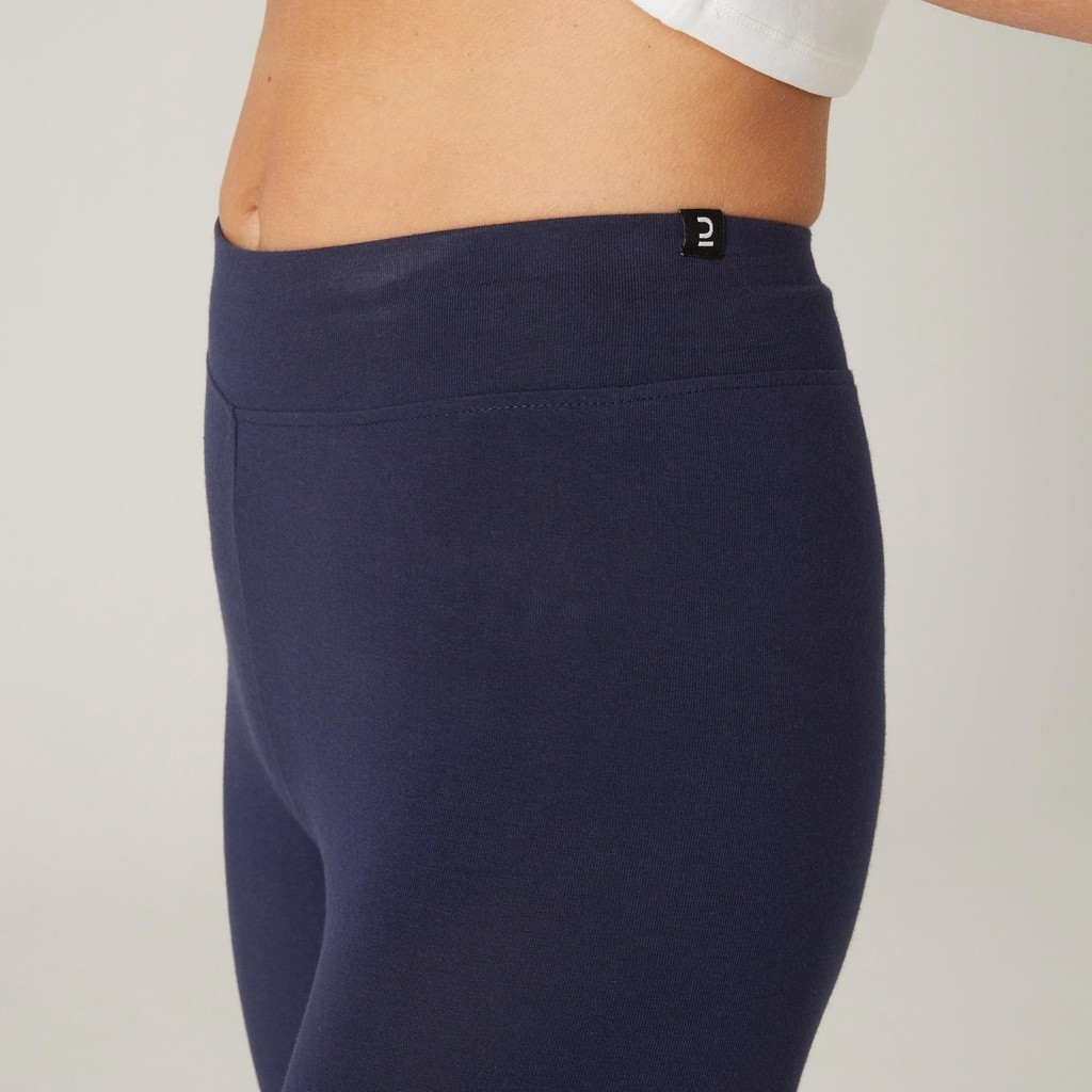 Mô tả Quần legging tập fitness cotton fit+ cho nữ xanh navy DECATHLON DOMYOS mã 8588881 - 7