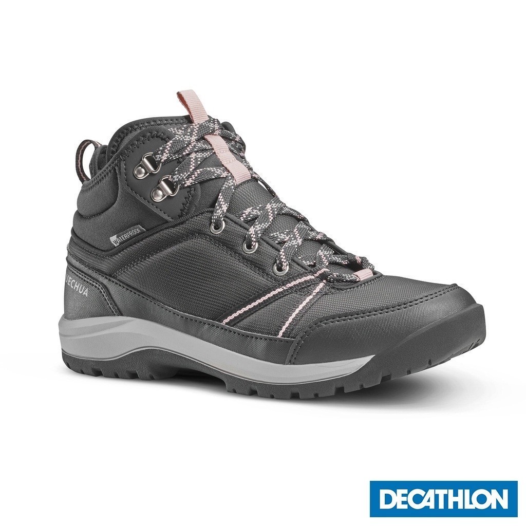 Mô tả Giày leo núi dã ngoại hiking chống thấm nh150 cho nữ xám đen DECATHLON quechua mã 8602931 - 1