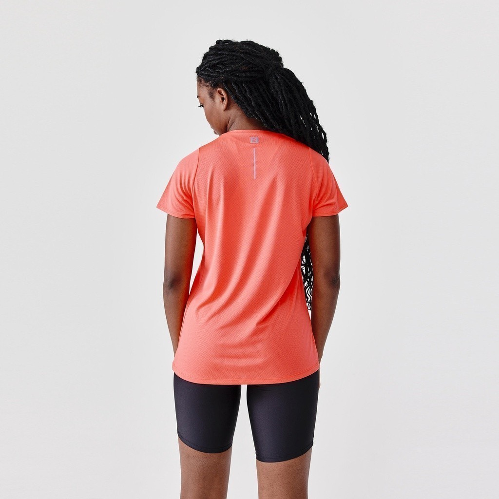 Mô tả Áo thun chạy bộ thoáng khí run dry cho nữ cam DECATHLON kalenji mã 8666211 - 2