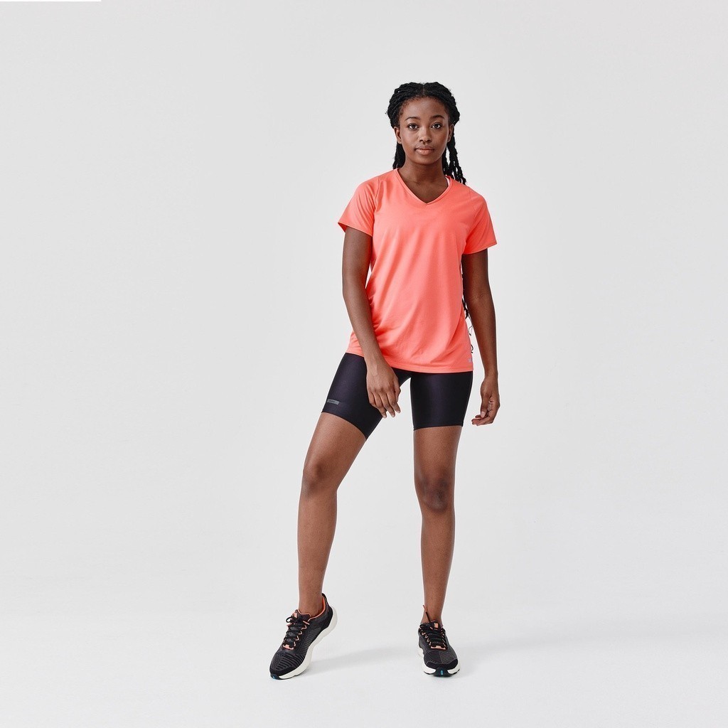 Mô tả Áo thun chạy bộ thoáng khí run dry cho nữ cam DECATHLON kalenji mã 8666211 - 5