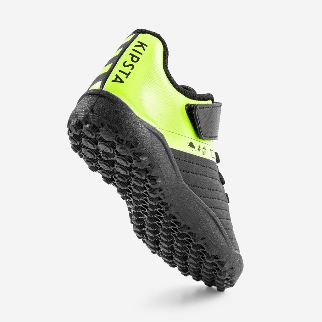 Mô tả Giày bóng đá sân cỏ nhân tạo 100 easy tf cho trẻ em đen vàng DECATHLON kipsta mã 8668806 - 5