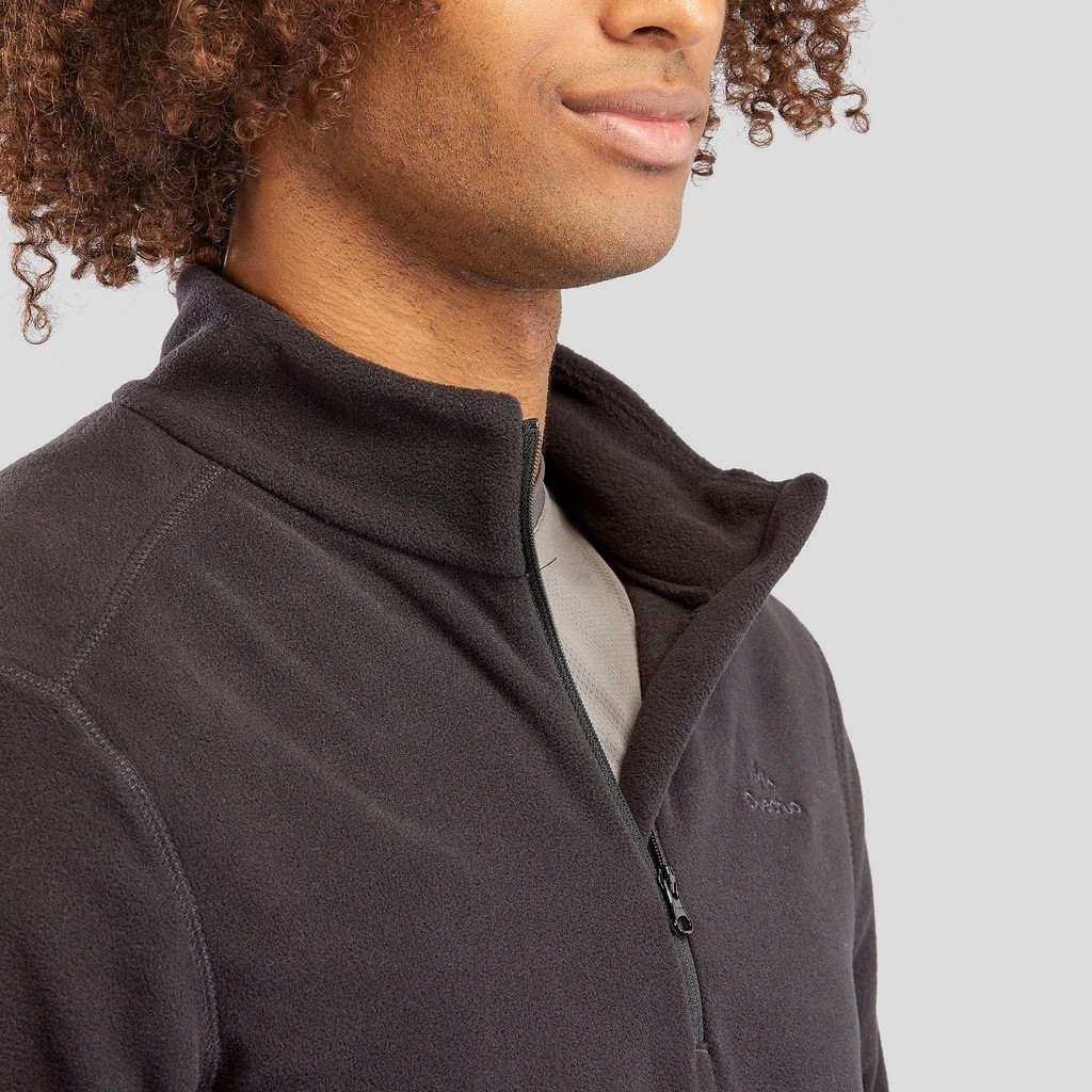 Mô tả Áo nỉ hiking mh100 cho nam đen DECATHLON quechua mã 966425 - 3