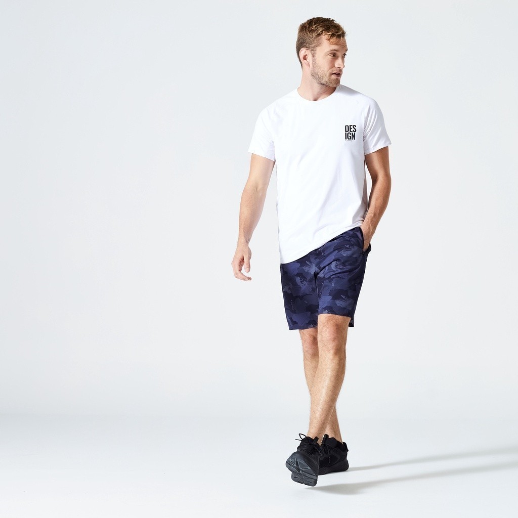 Mô tả Quần short tập fitness thoáng khí fst 120 cho nam DECATHLON DOMYOS mã 8787726 - 1