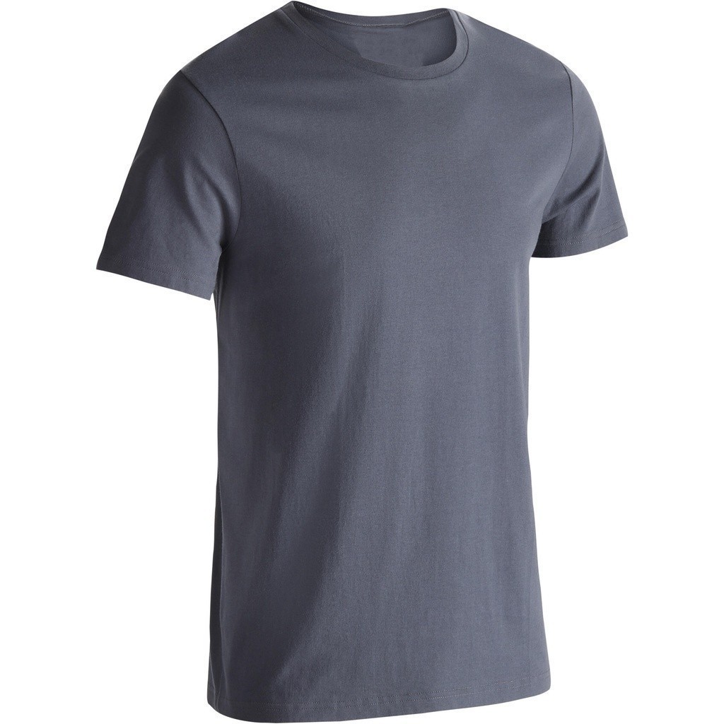 Mô tả Áo thun tập fitness cotton nguyên chất 100 cho nam xám DOMYOS mã 960565 - 6