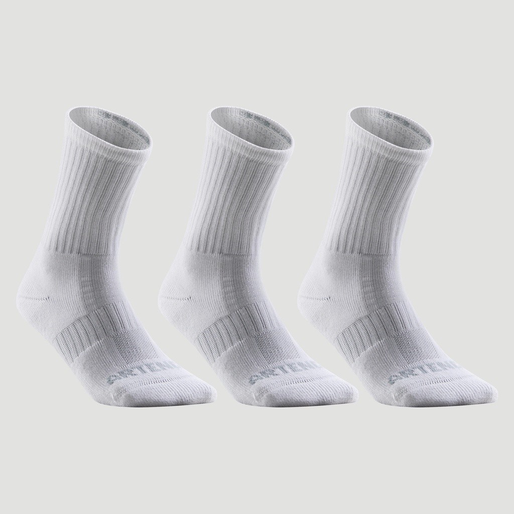 Mô tả Gói 3 đôi tất thể thao cổ cao rs 500 trắng DECATHLON artengo mã 8379842 - 3