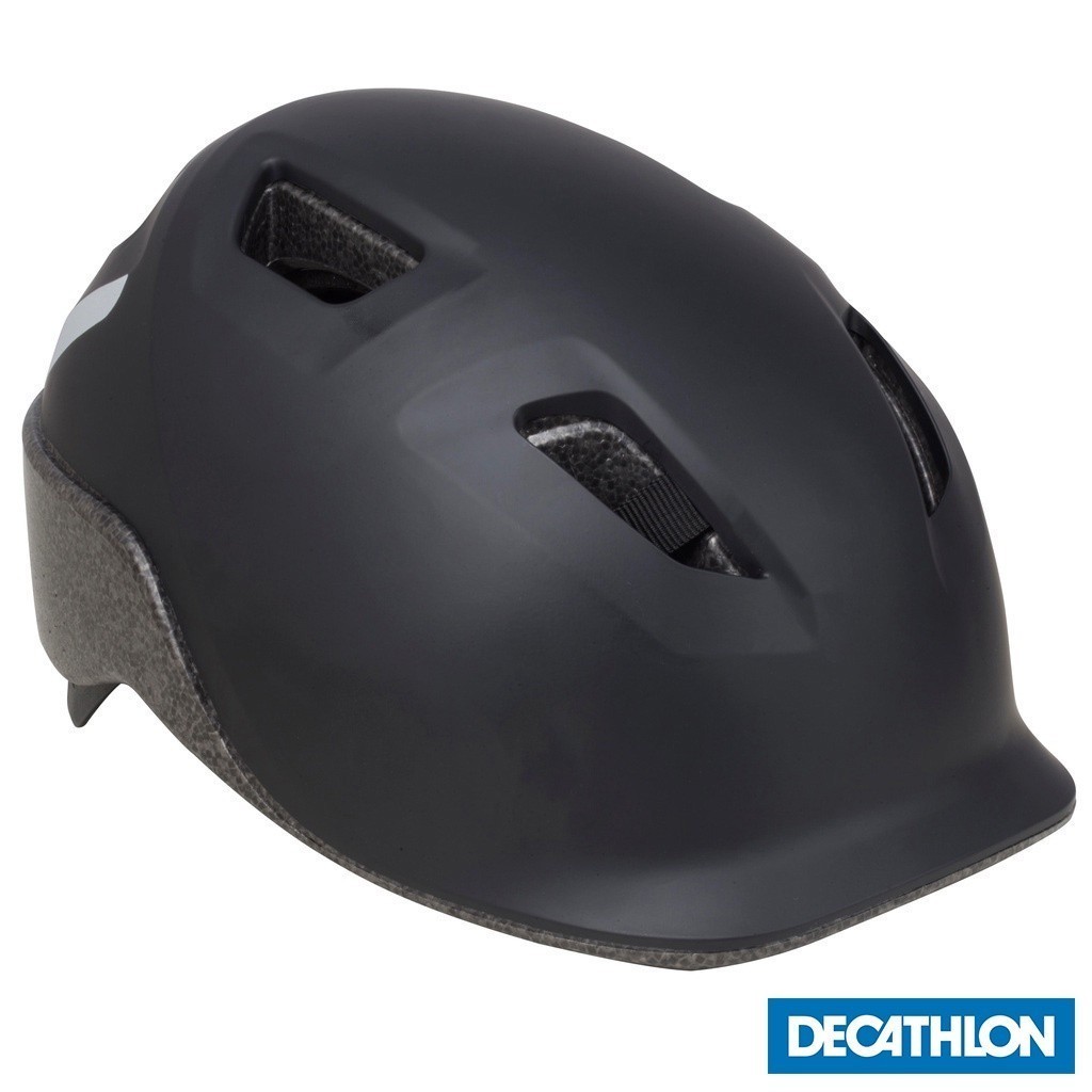 Mô tả Mũ nón bảo hiểm xe đạp 100 city đen DECATHLON btwin mã 8524063 - 1