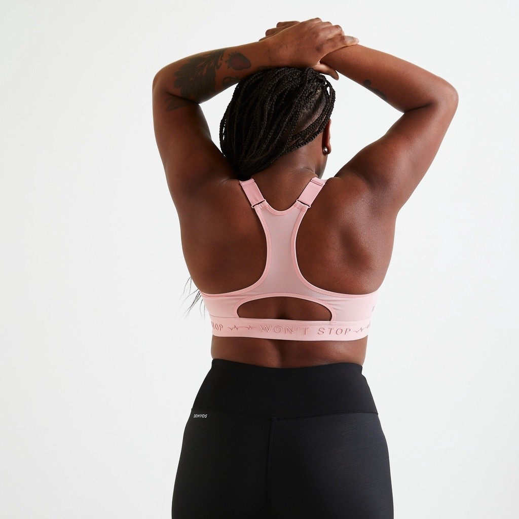 Mô tả Áo bra tập fitness nâng đỡ cao cỡ lớn 920 cho nữ hồng DECATHLON DOMYOS mã 8643064 - 6