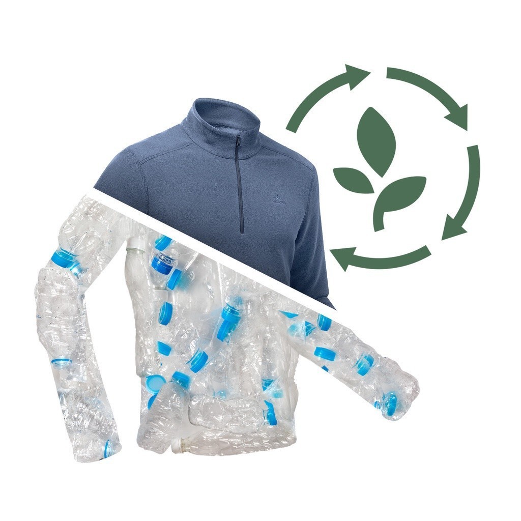 Mô tả Áo nỉ hiking giữ ấm mh100 cho nam DECATHLON quechua mã 8670150 - 5