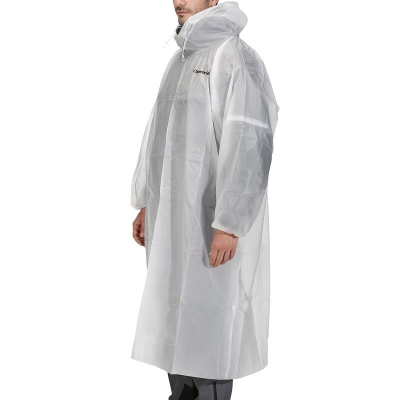 Mô tả Áo mưa chui đầu câu cá bỏ túi trắng DECATHLON caperlan mã 8300253 - 5