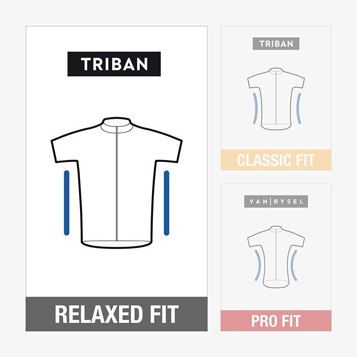 Mô tả Áo jersey ngắn tay đạp xe đường trường essential cho nam đen DECATHLON triban mã 8569821 - 7