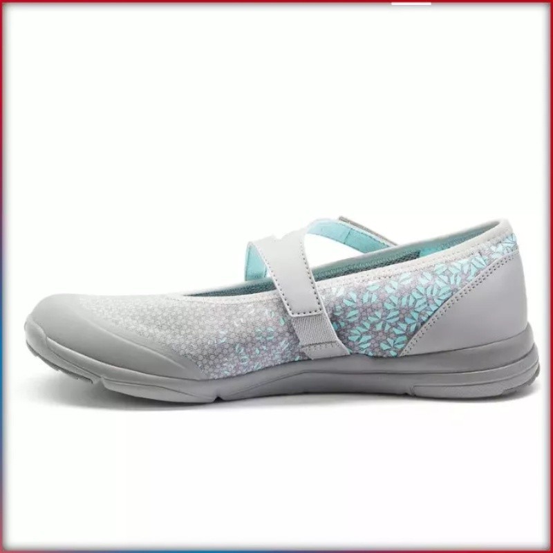 Mô tả Giày pump ba lê đi bộ fitness pw 160 br'easy cho nữ xám ngọc lam DECATHLON newfeel mã 8550204 - 5