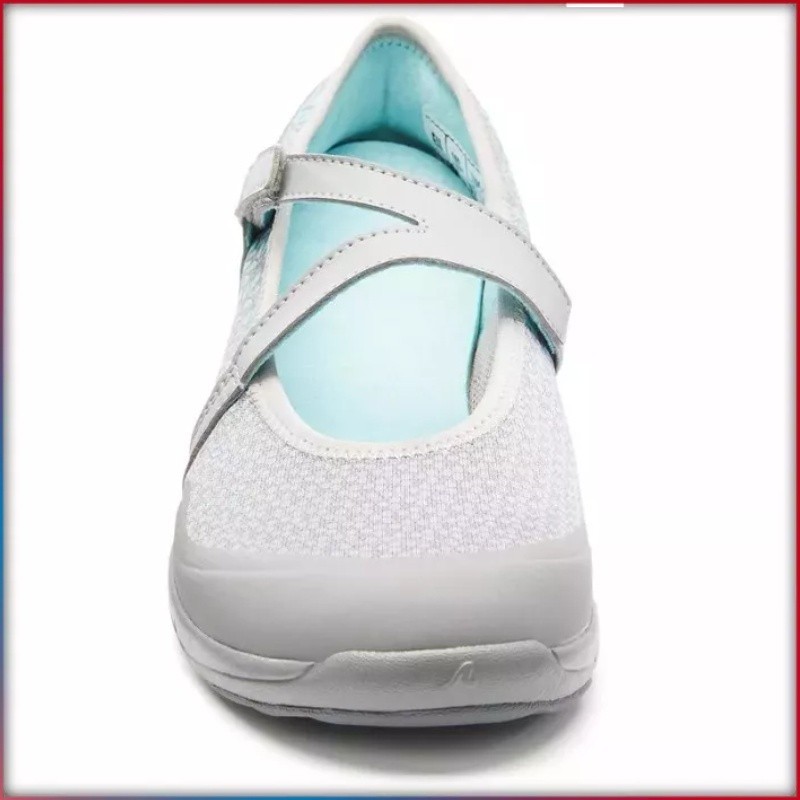 Mô tả Giày pump ba lê đi bộ fitness pw 160 br'easy cho nữ xám ngọc lam DECATHLON newfeel mã 8550204 - 7