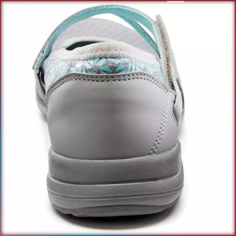 Mô tả Giày pump ba lê đi bộ fitness pw 160 br'easy cho nữ xám ngọc lam DECATHLON newfeel mã 8550204 - 8