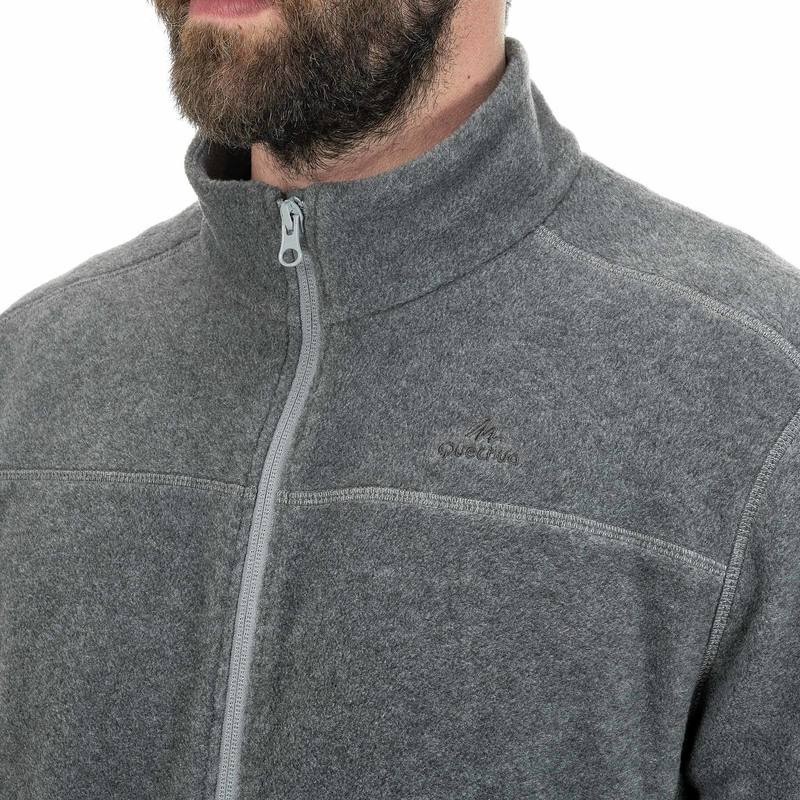 Mô tả Áo khoác nỉ leo núi vùng cao mh120 cho nam vân xám DECATHLON quechua mã 8492827 - 5