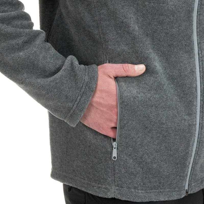 Mô tả Áo khoác nỉ leo núi vùng cao mh120 cho nam vân xám DECATHLON quechua mã 8492827 - 6