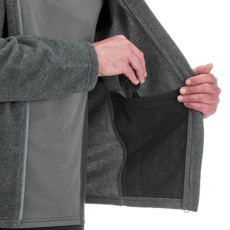 Mô tả Áo khoác nỉ leo núi vùng cao mh120 cho nam vân xám DECATHLON quechua mã 8492827 - 7