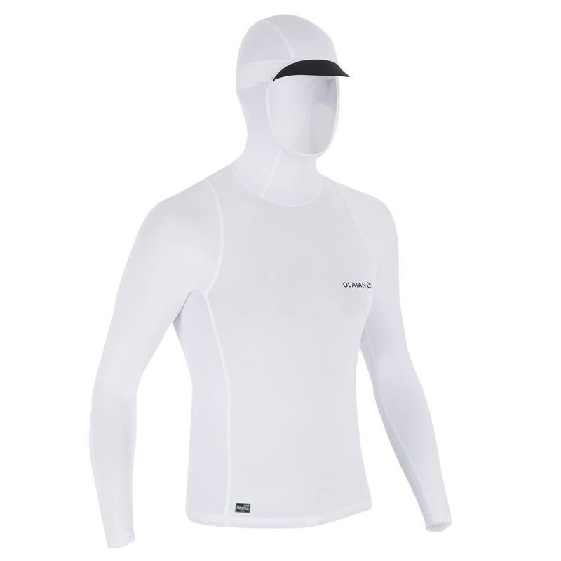 Mô tả Áo thun dài tay chống tia cực tím chơi lướt sóng 100 cho nam trắng DECATHLON olaian mã 8403266 - 2
