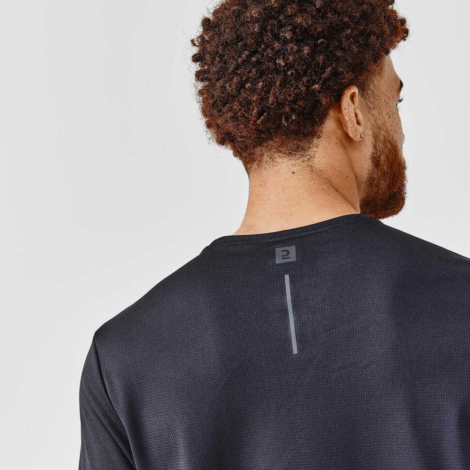 Mô tả Áo thun thể thao nam DECATHLON run dry chuyên chạy bộ, nhanh khô đen - 3