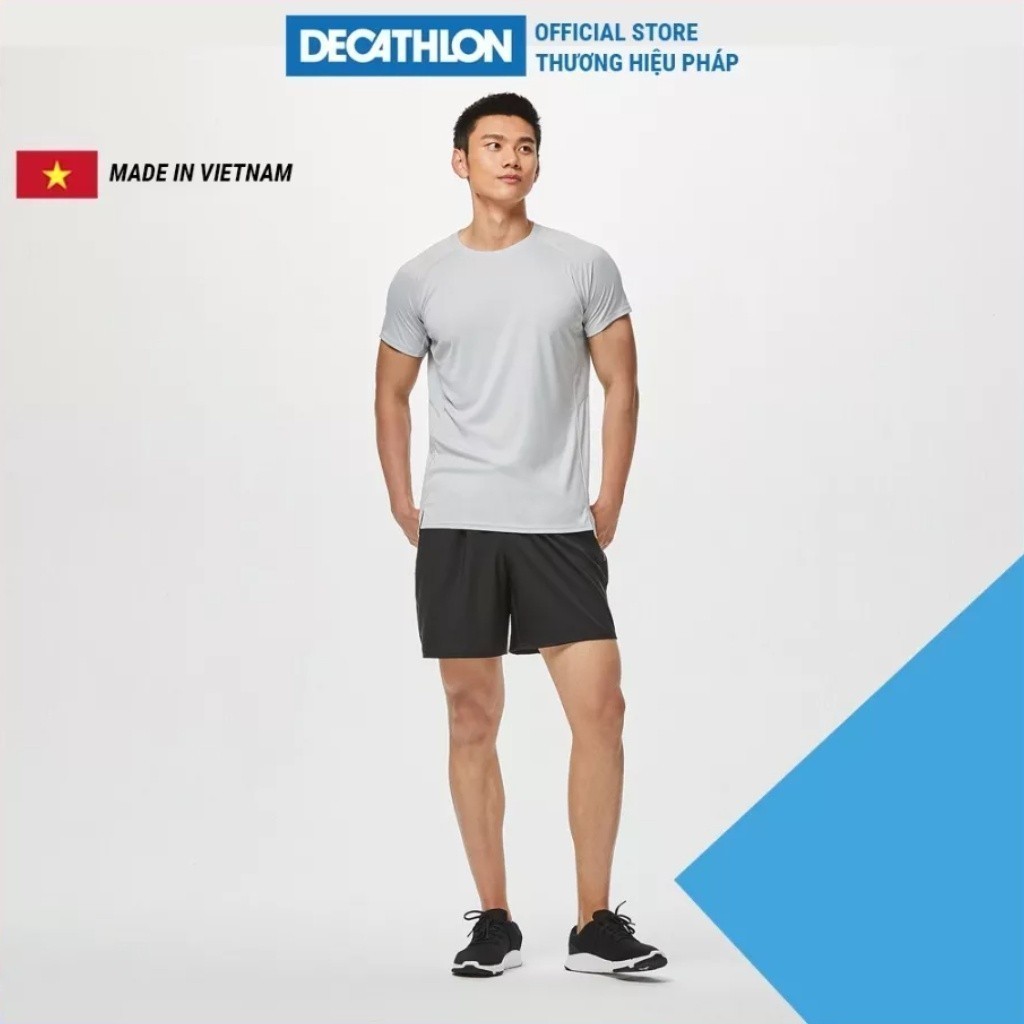 Mô tả Quần short thể thao cho nam tập gym fitness DOMYOS fst100 có túi đen 8506243 - 1