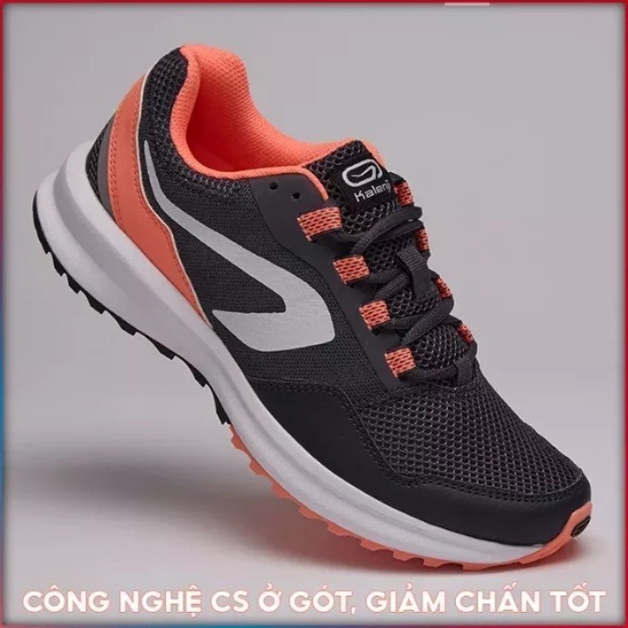 Mô tả Giày thể thao nữ DECATHLON run active grip màu xám san hô - 2