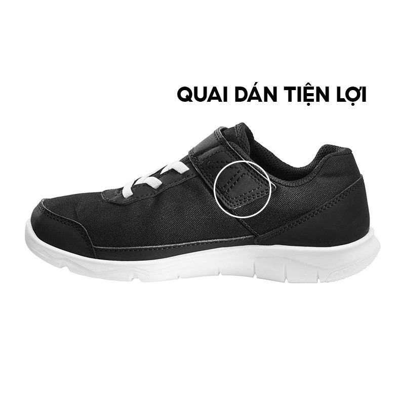 Mô tả Giày thể thao cho trẻ em DECATHLON pw100 đen trắng - 2