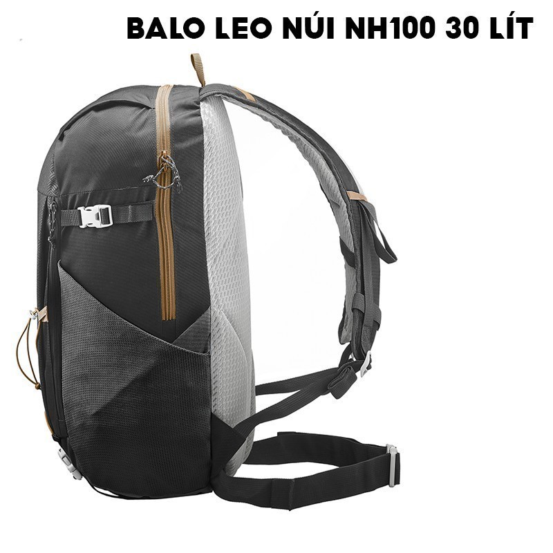 Mô tả Balo thể thao leo núi, dã ngoại quechua nh100 30 lít đen - 3