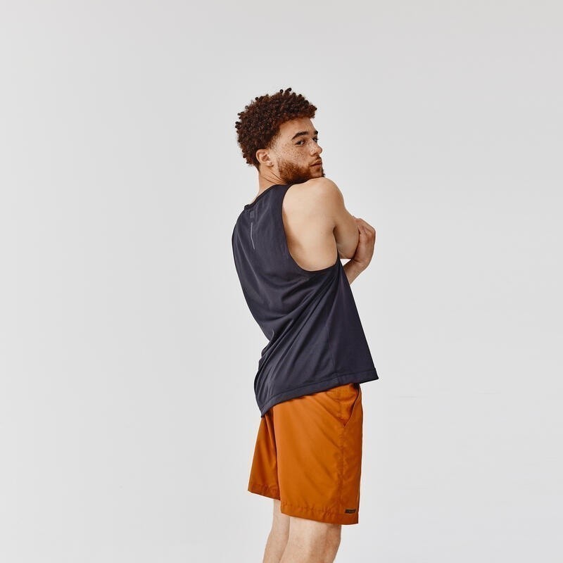 Mô tả Áo thun thể thao tank top nam run dry DECATHLON chuyên chạy bộ, nhanh khô đen - 6