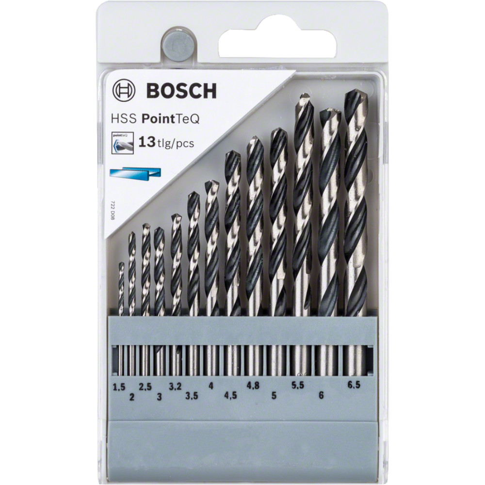 Mô tả Bộ mũi khoan Bosch HSS PointTeQ chống ăn mòn - 1