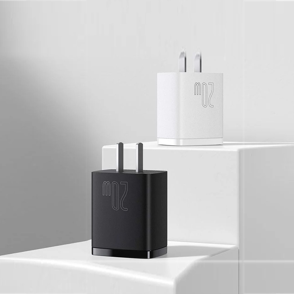 Mô tả Củ sạc nhanh Baseus Compact Quick Charger PD 20W 2 cổng ( USB + Type C Dual Port, QC 3.0, chân cắm US ) nhỏ gọn - 2