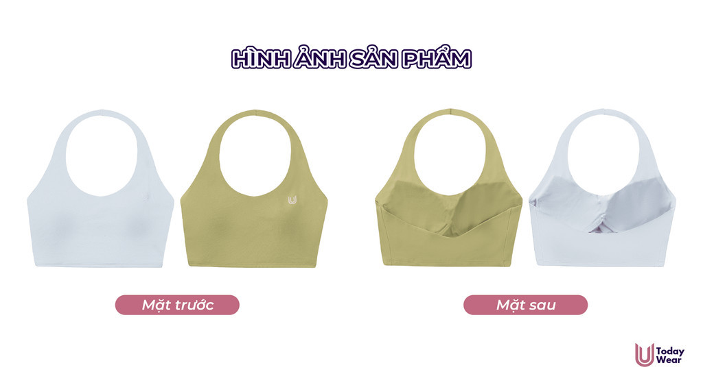 Mô tả Áo bra cổ yếm Mia Top Today U Wear hở lưng tập gym yoga sexy nâng đỡ vòng 1 - 2