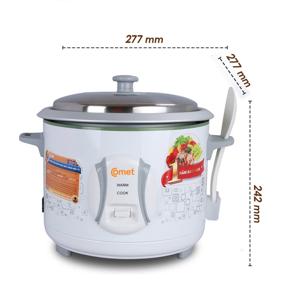 Mô tả Nồi cơm điện nắp rời 1,8L COMET - CM8021 - 4