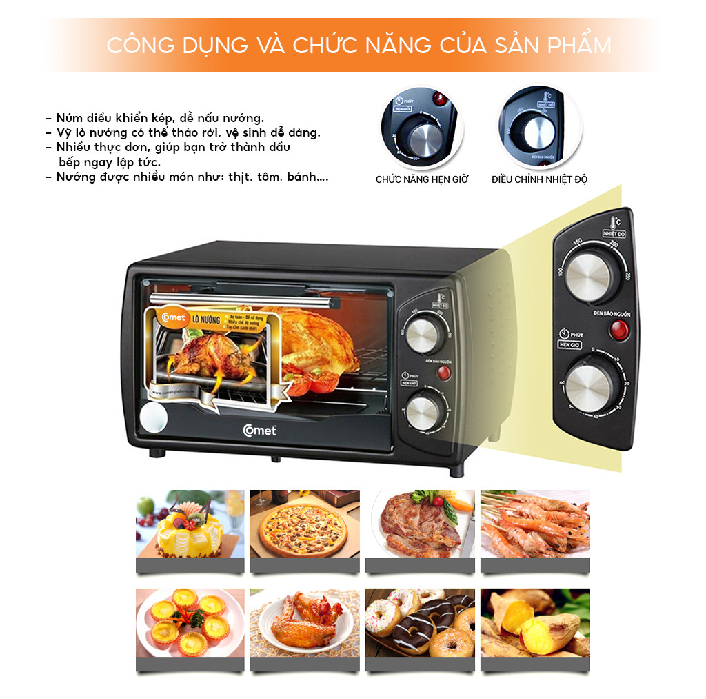 Mô tả Lò nướng điện 10L COMET - CM6510 - 4