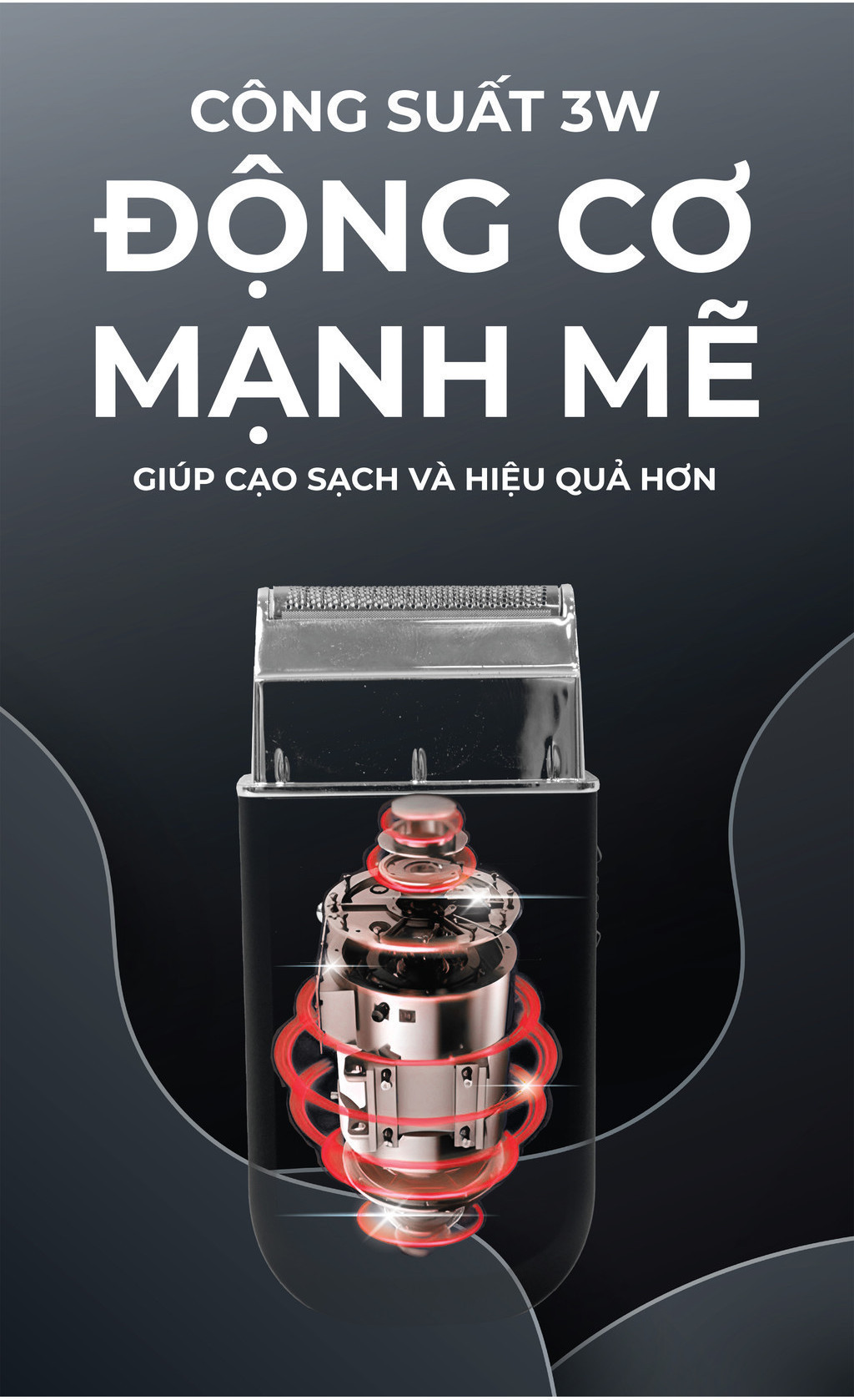 Mô tả Máy cạo râu Magic B-61, 1 lưỡi đơn, sử dụng 2 giờ, dễ vệ sinh. - 4