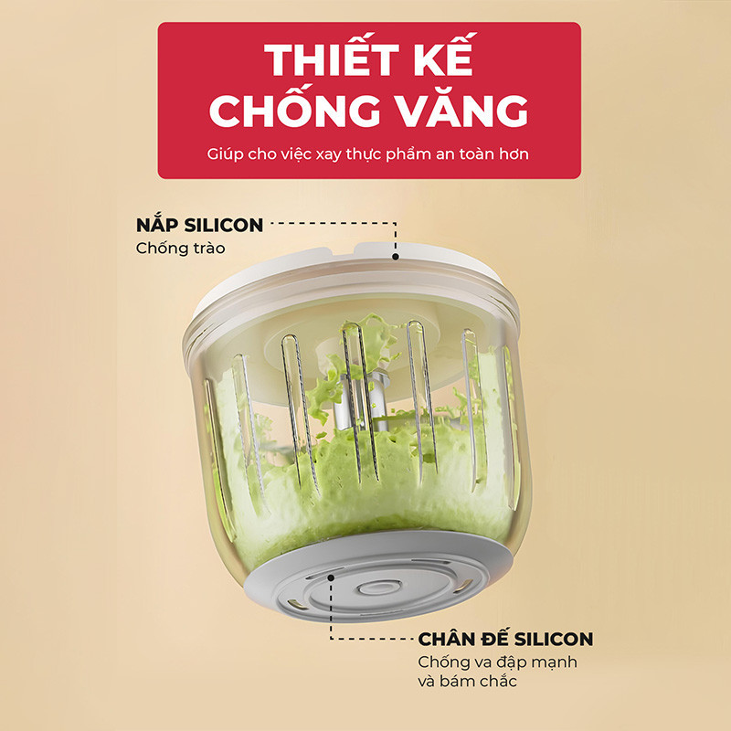 Mô tả Máy xay đa năng Magic Eco AC-13, 0.3L, 8 lưỡi dao, cối thủy tinh. - 5