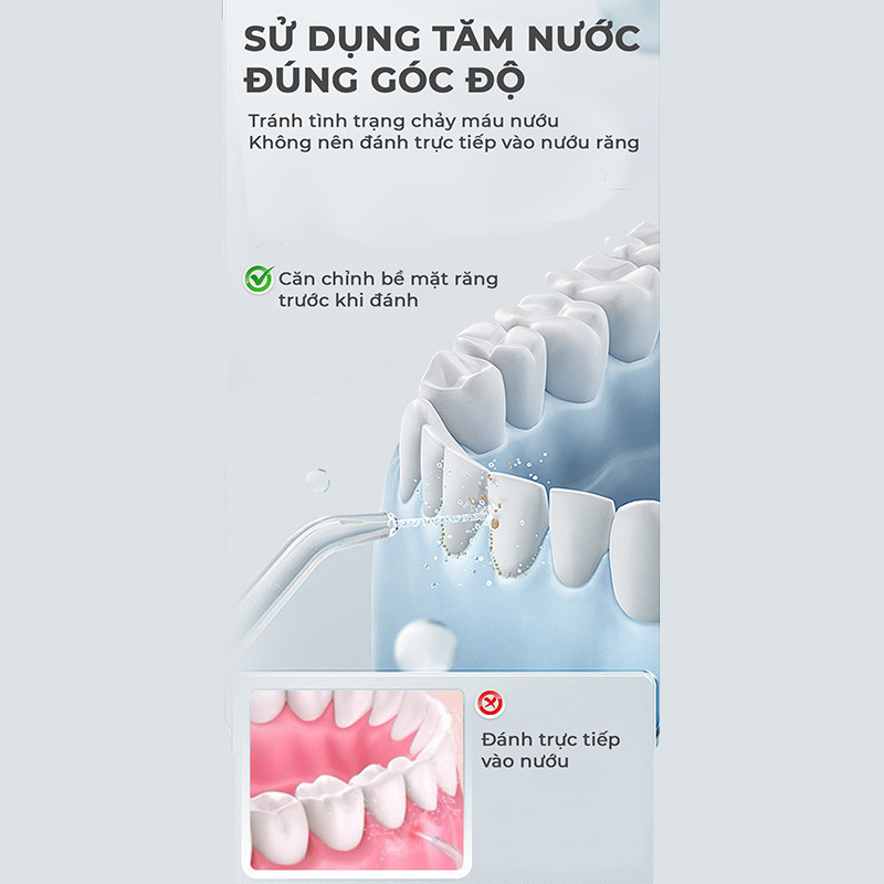 Mô tả Tăm nước Magic Eco PRO-80, 400ml, 4 chế độ, 4 đầu tăm. - 3