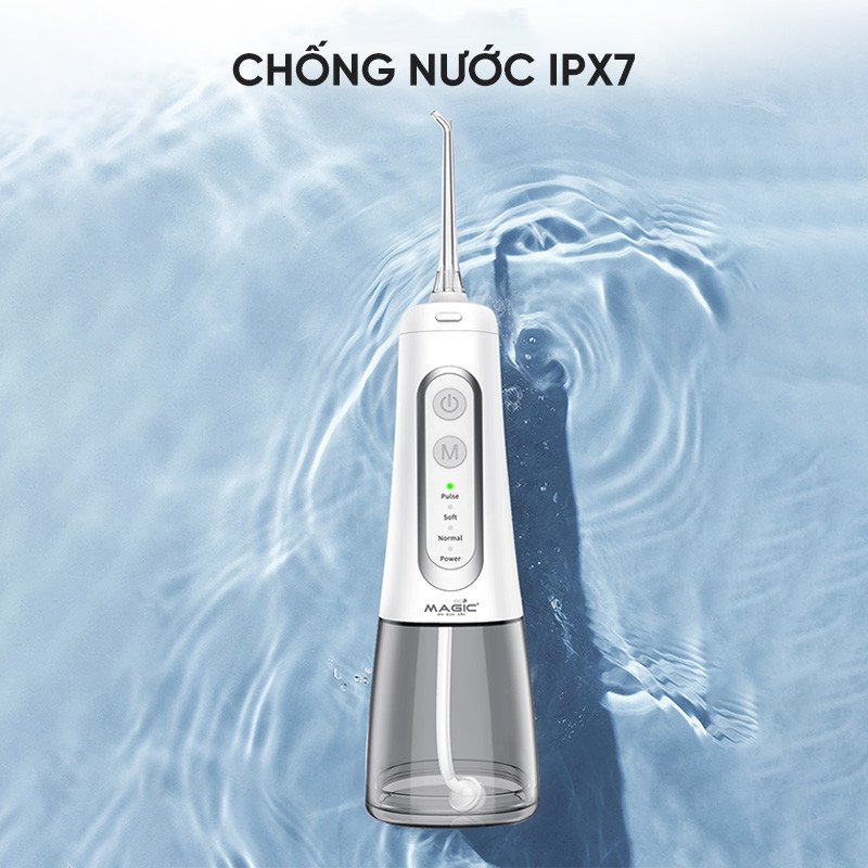 Mô tả Tăm nước Magic Eco PRO-80, 400ml, 4 chế độ, 4 đầu tăm. - 5