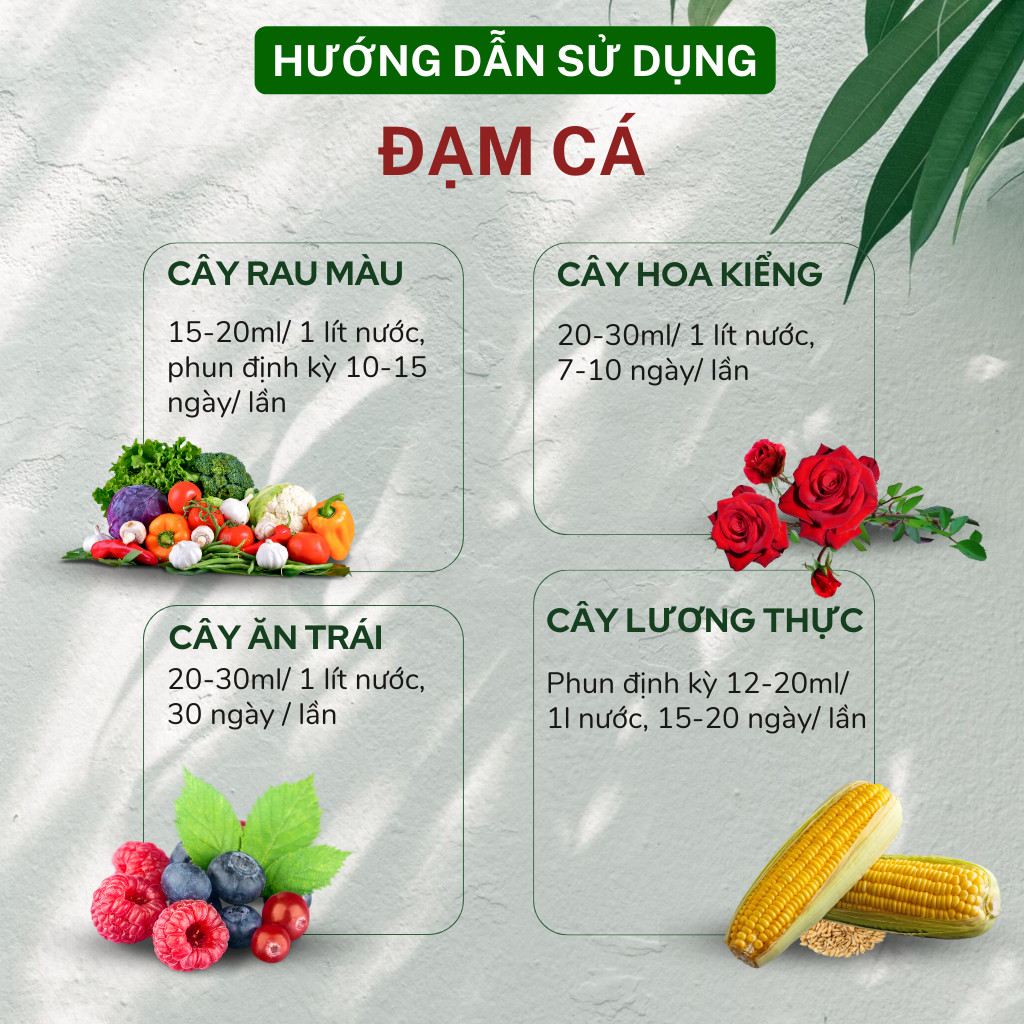 Mô tả Phân đạm cá Docneem, phân cá Fish Emulsion hữu cơ cho hoa hồng, rau sạch, hoa, cây cảnh trong nhà ngoài trời, chai 1L - 3