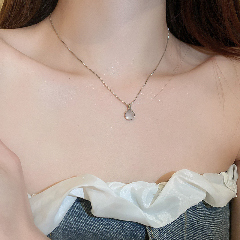 Mô tả DREJEW Vòng cổ Mặt Tròn Thiết Kế Đơn Giản Thời Trang - 12